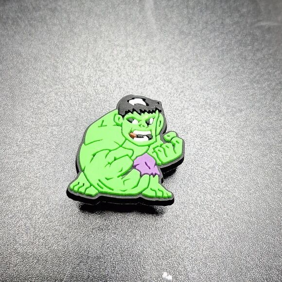 The Incredible Hulk Avenger jibbit croc shoe charm Marvel character - Picture 1 of 2